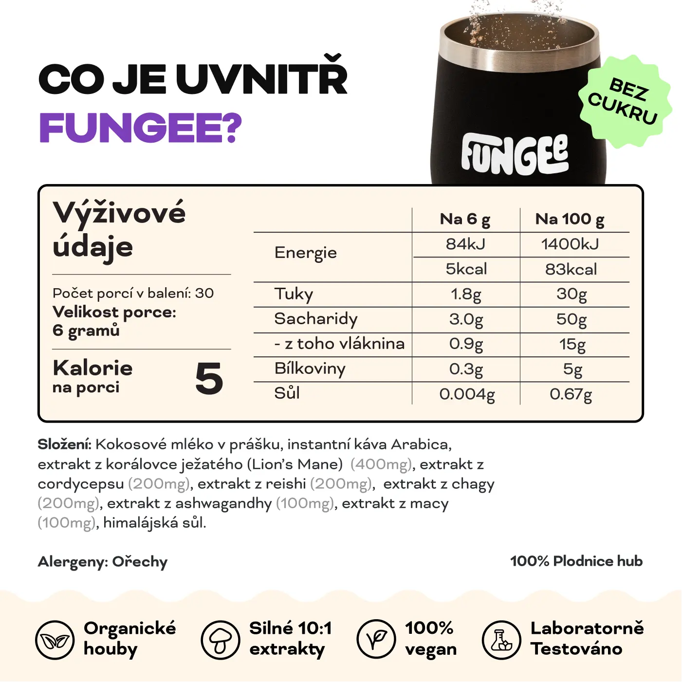Fungee gombás kávé