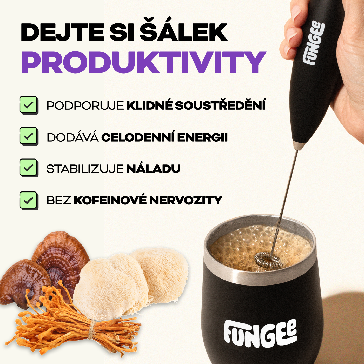 Fungee gombás kávé