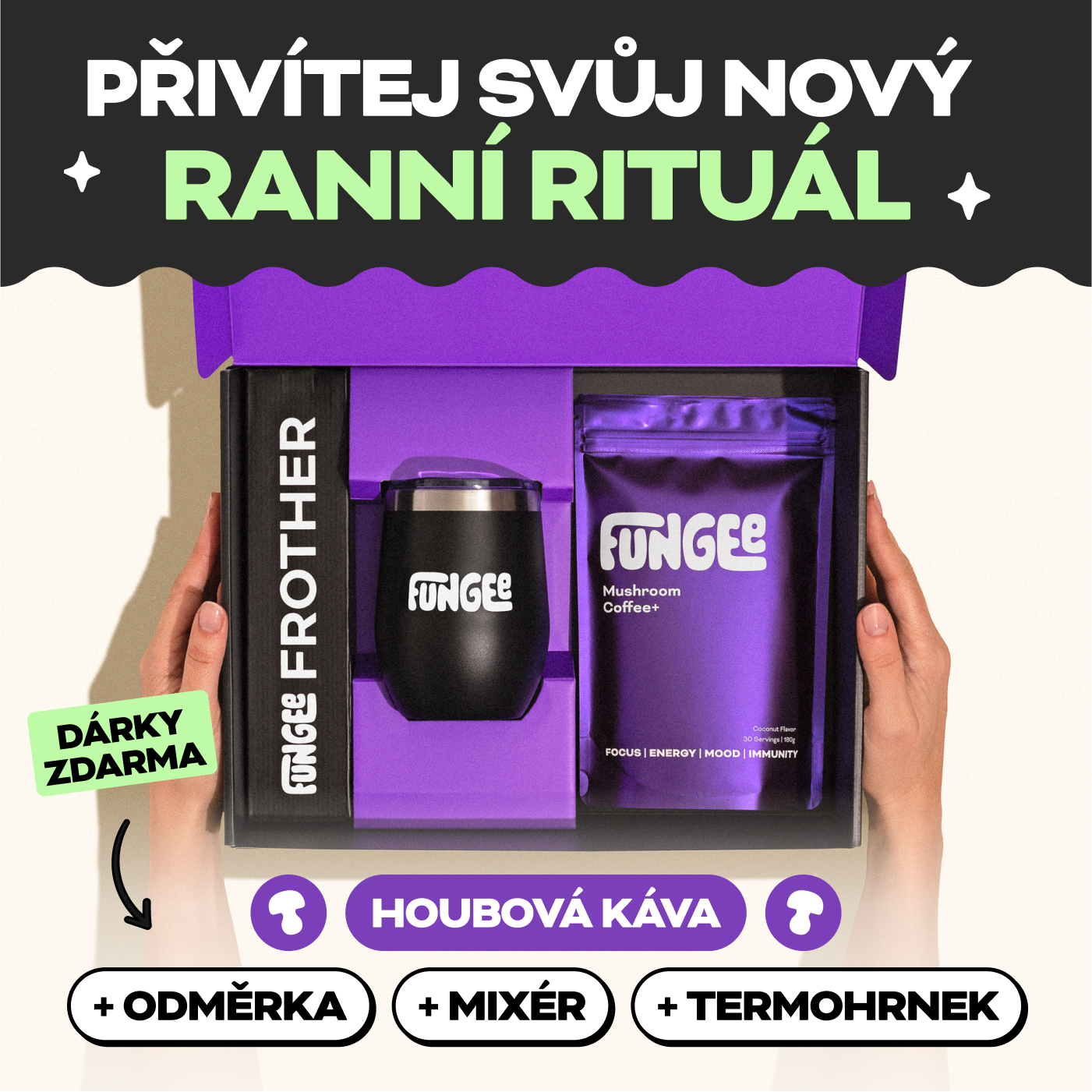 Fungee gombás kávé